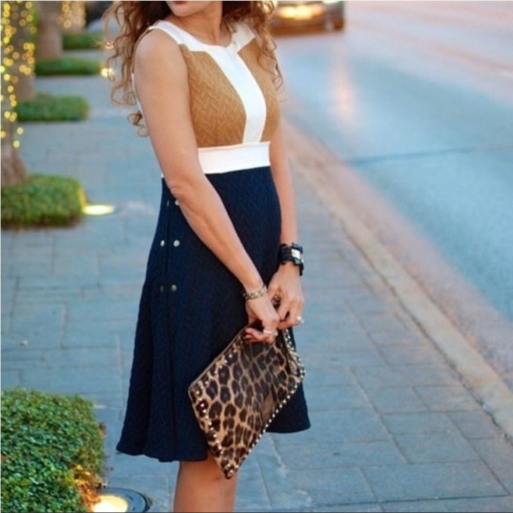 Anthropologie Maeve block color sweater dress NWT